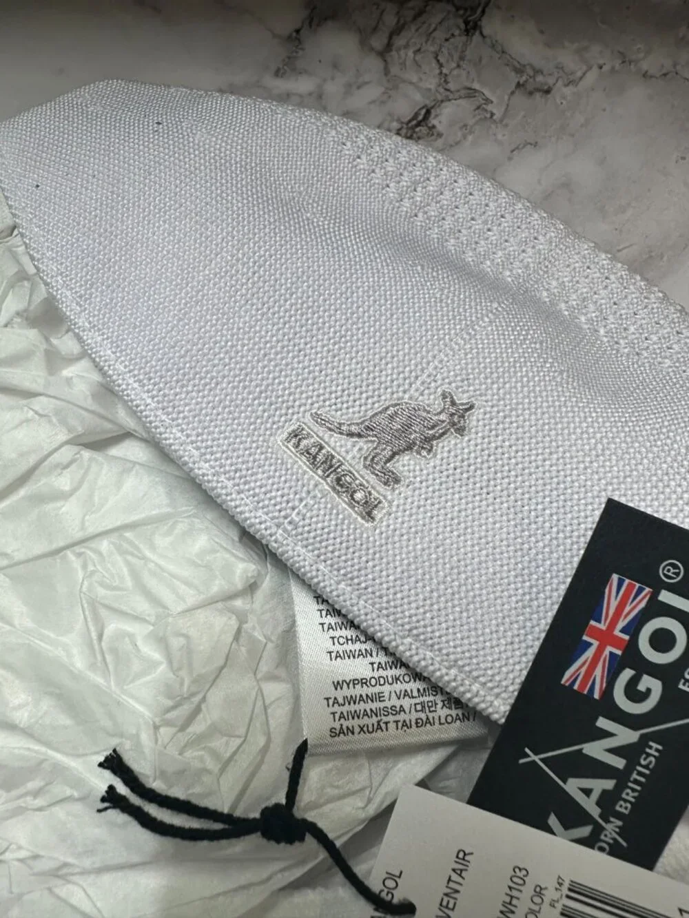 Kangol Hat Mens X-Large White Tropic 504 Ventair Hip Hop Rap 80s 90s Streetwear